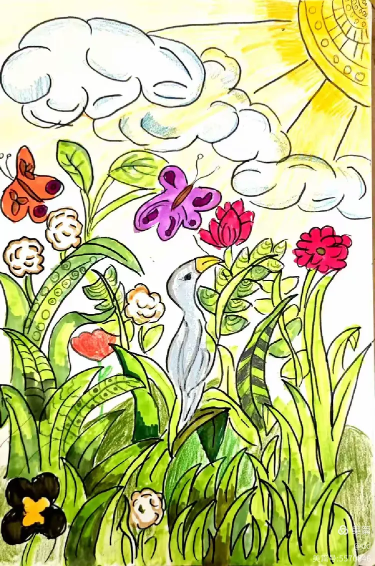 4一2班《草丛中》期中作品集